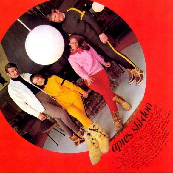 SKI-DOO 1970’s Vintage Green & Yellow Wool Cardigan Size XL - Picture 2 of 11